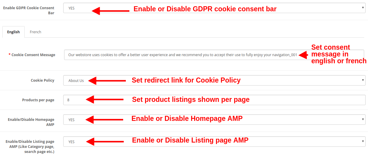 Activer la barre de consentement des cookies GDPR