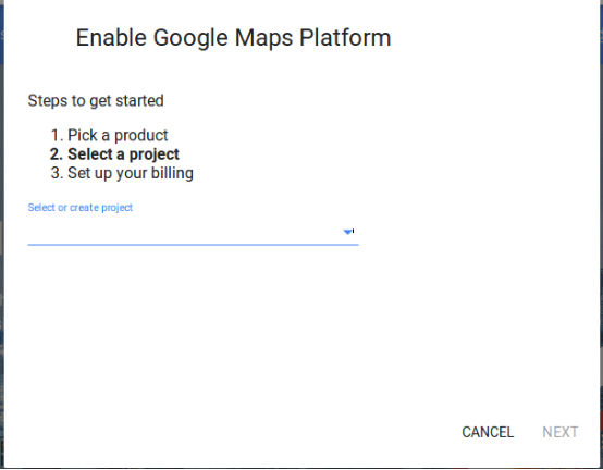 Google Map API-Schlüsselgenerierung