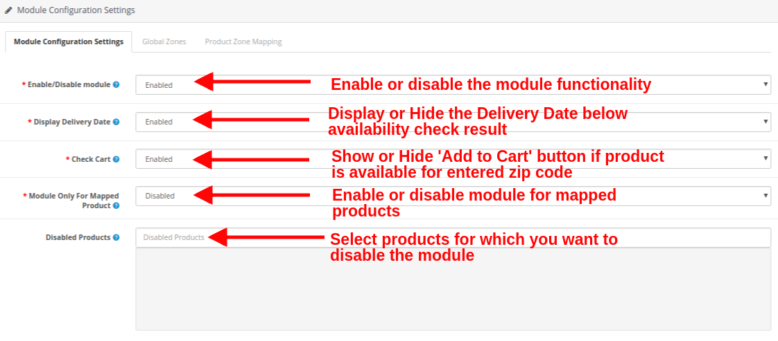 OpenCart Product Availability Check by Zipcode Extension