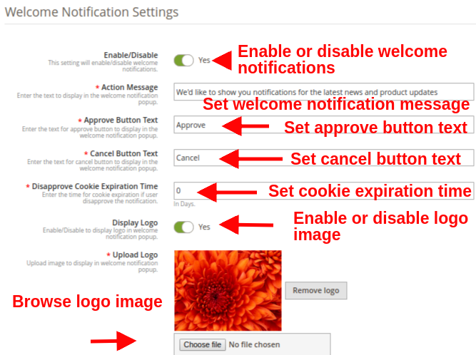 Module de notification push Web Magento 2