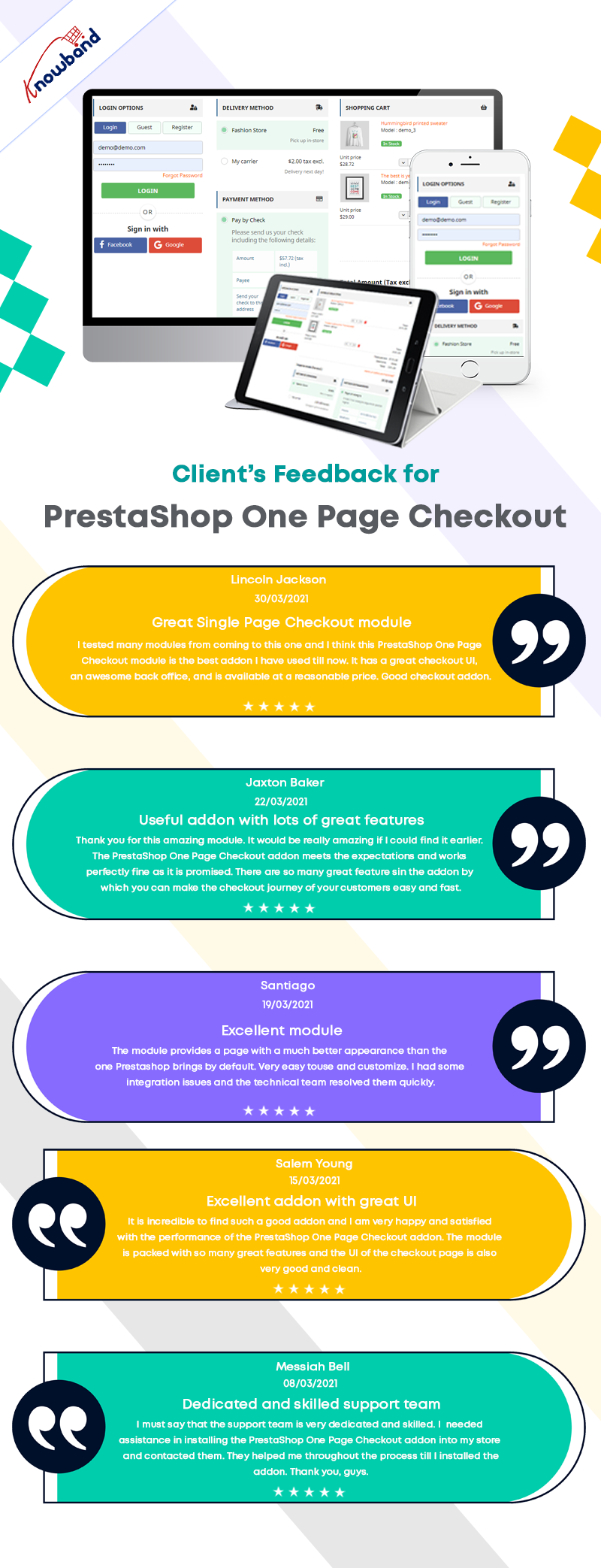 One page checkout by knowband reviews