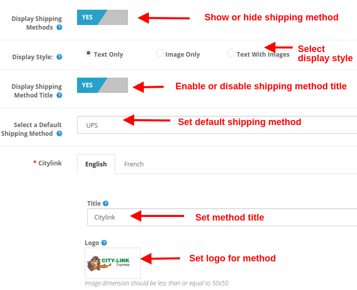 opencart-one-page-checkout-extension-admin-interface-shipping-métodos