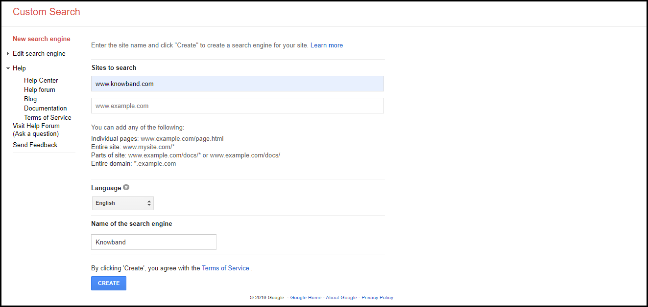 Google Pesquisa personalizada