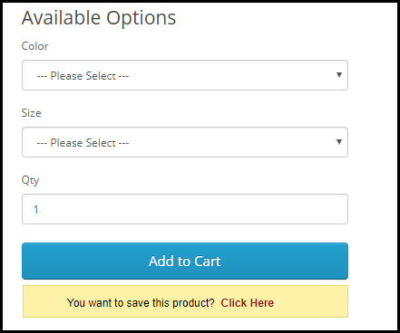 OpenCart Save For Later