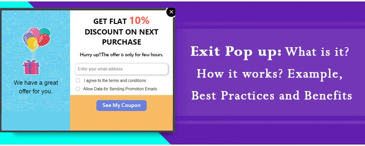 Blog banner for Exit Pop up