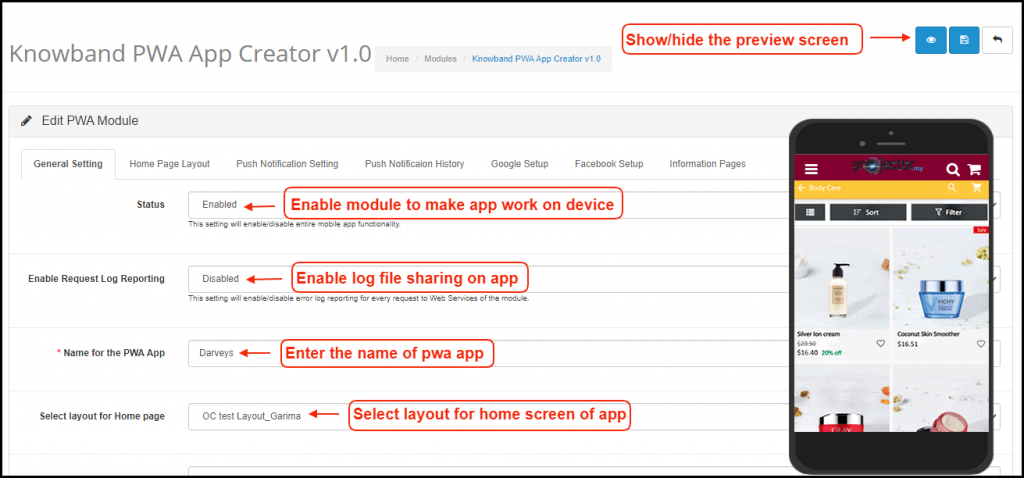 OpenCart PWA Mobile App - User Manual