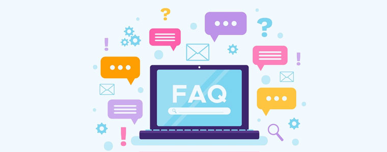 FAQs und Kontaktinformationsseite