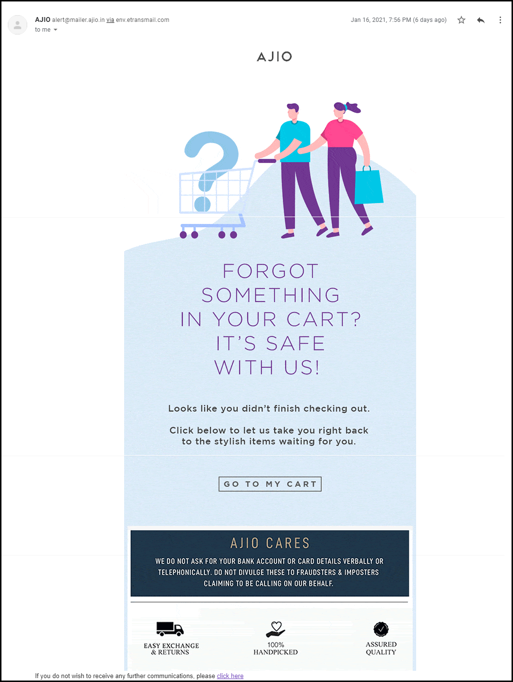 type of abandoned cart emails you should send