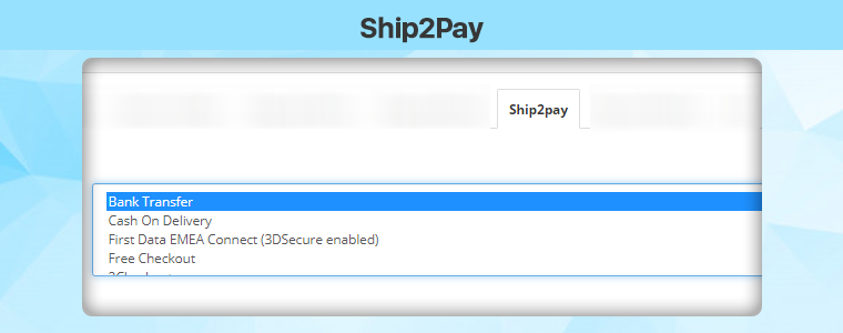 Ship2Pay pour le paiement en une page Opencart