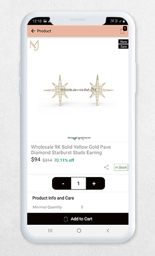 Produkt-Seite-Produkt-Einkaufswagen-Woocommerce-Mobile-App-Design hinzufügen