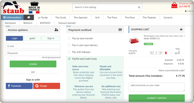 Métodos de pagamento-one-page-checkout-PrestaShop-Italy-staub