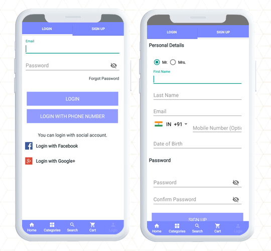 Schnell-Login-und-Registrierung-opencart-mobile-app