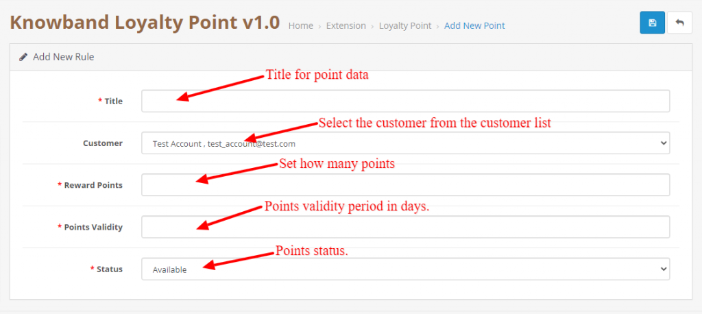 opencart-puntos-de-fidelidad-extension_add-new-point-data