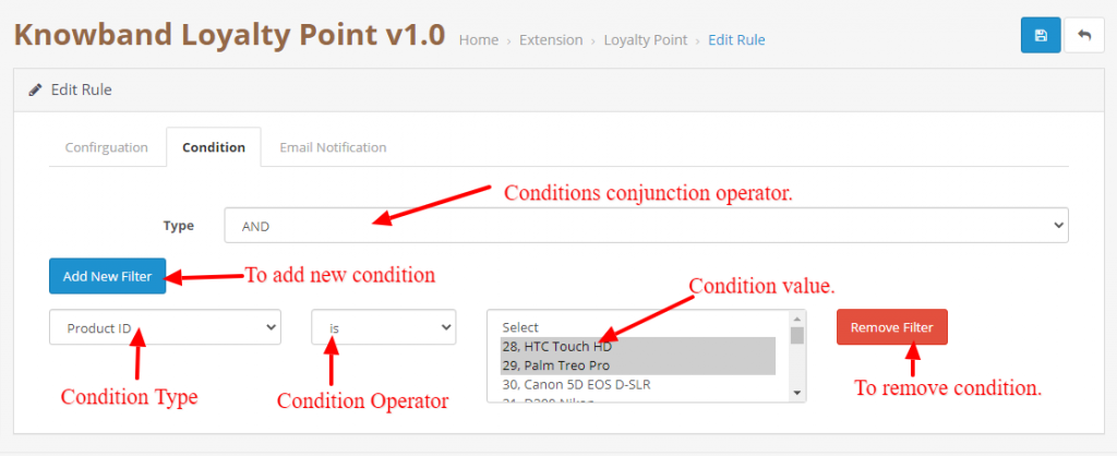 opencart-puntos-de-lealtad-extension_module-configuration_edit-rules_condition