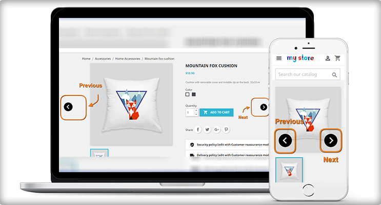 PrestaShop Vorheriges/Nächstes Produkt anzeigen Add-on für schnelle Navigation