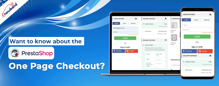 Prestahshop One page express checkout addon by knowband