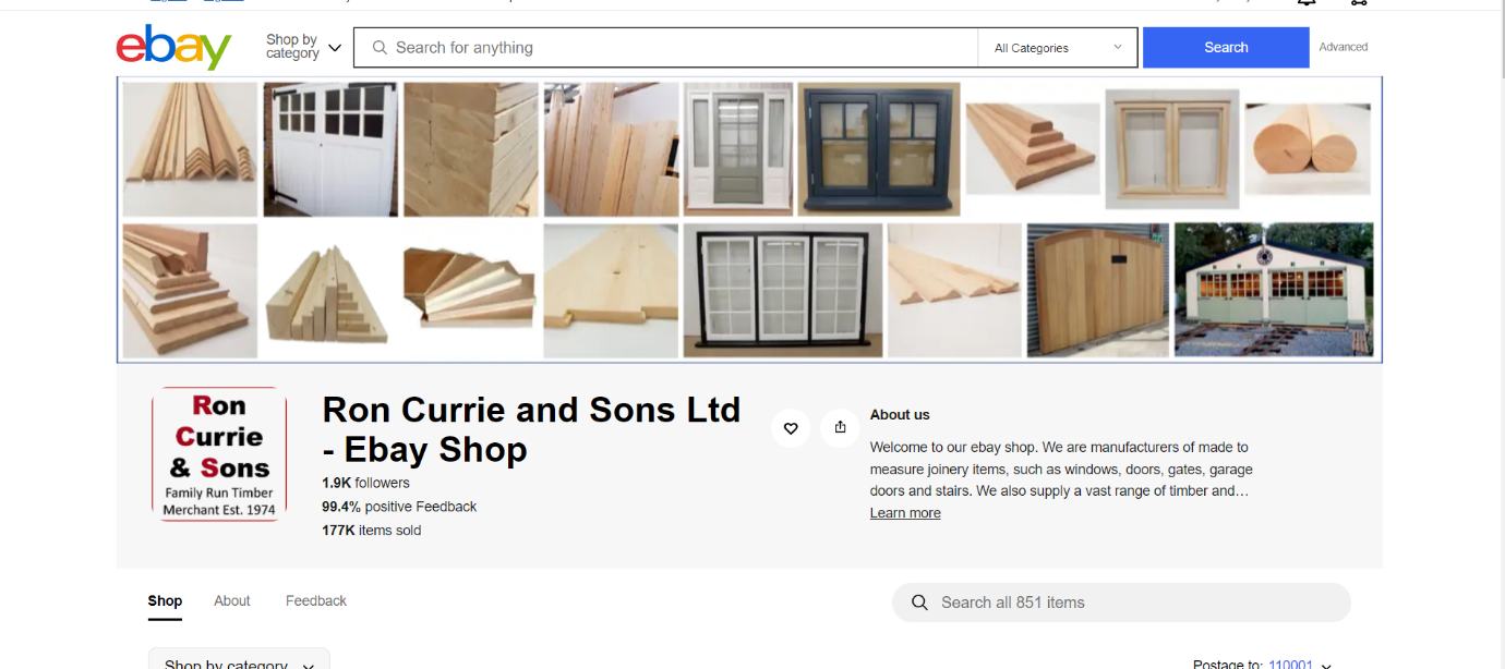 The Story of the Biggest Timber and Wood Business in the UK, Ron Currie & Sons.