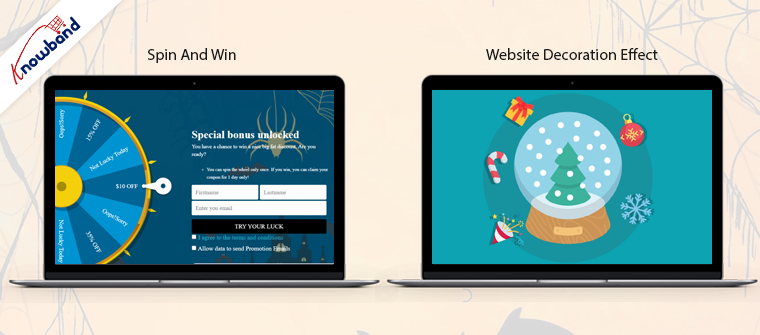 Spin and Win-decorazione del sito web