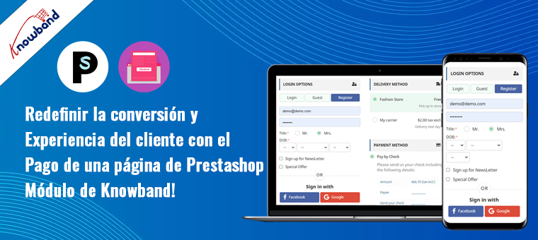 El módulo de pago en una página de Prestashop de Knowband enfatiza la conversión mejorada y la experiencia del cliente