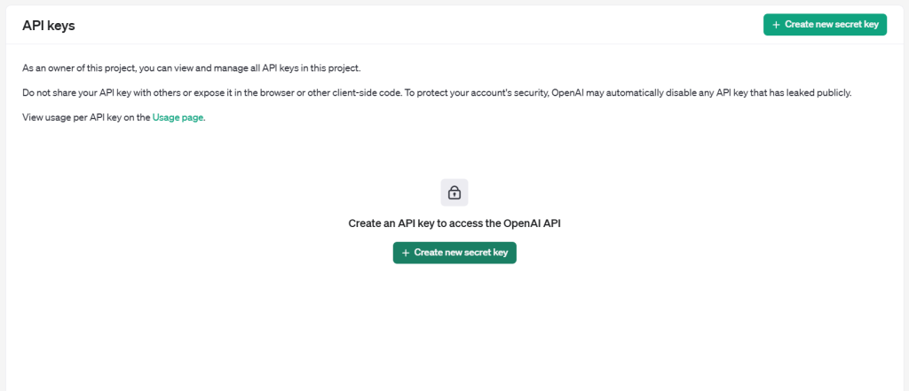 Knowband Prestashop ChatGPT Geração de chave secreta Etapa 1