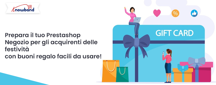 Prepara il tuo negozio Prestashop per gli acquirenti delle feste con buoni regalo facili da usare