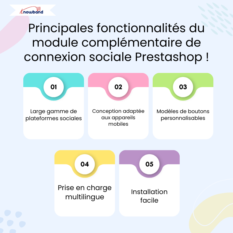 Principales fonctionnalités du module complémentaire de connexion sociale Prestashop de Knowband
