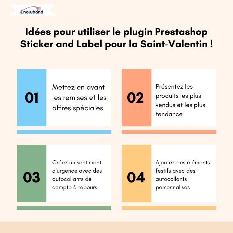 Idées d'utilisation du plugin d'autocollants et d'étiquettes Prestashop pour la Saint-Valentin