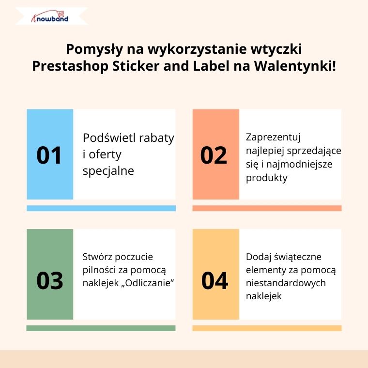 Pomysły na wykorzystanie wtyczki naklejek i etykiet Prestashop na Walentynki