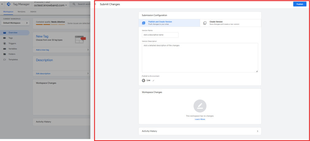 Steps-to-publish-GTM-container – Finalizing-Google-Tag-Manager-setup