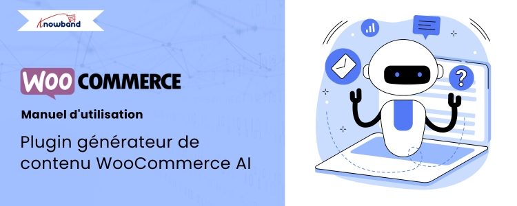 Interface du plugin WooCommerce AI Content Generator affichant la génération automatique de contenu