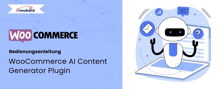 Oberfläche des WooCommerce AI Content Generator Plugins mit automatischer Inhaltserstellung