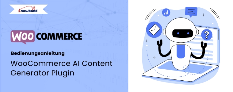 Oberfläche des WooCommerce AI Content Generator Plugins mit automatischer Inhaltserstellung