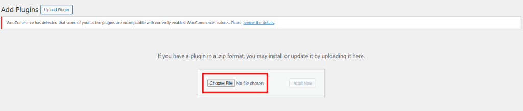 Step-by-step file selection process in WooCommerce AI Content Generator for uploading product data