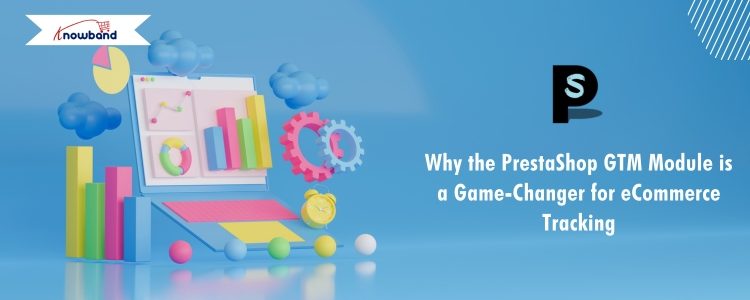 Illustration showing the impact of the PrestaShop GTM Module on improving eCommerce tracking and marketing strategies.
