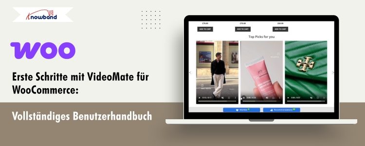 Über das Plugin „Video Manager“ in eine WooCommerce-Produktseite eingebettetes Video-Widget, das produktbezogene Videos präsentiert.“