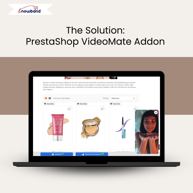 Illustration of Fashion Plano using the PrestaShop VideoMate Addon to embed product videos on their eCommerce store.