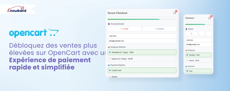 Augmentez vos ventes sur OpenCart avec une expérience de paiement rapide grâce au plugin Knowband One Page Checkout