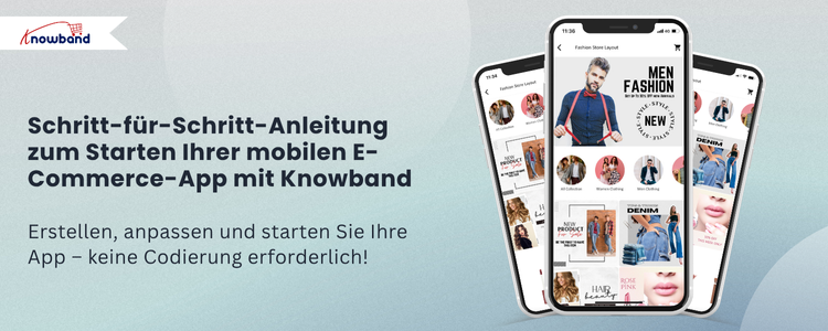 Schritt-für-Schritt-Anleitung zur Veröffentlichung Ihrer E-Commerce-App mit dem Knowband Mobile App Builder für PrestaShop, OpenCart, WooCommerce und Magento 2. Caption: Schritt-für-Schritt-Anleitung zur Veröffentlichung Ihrer E-Commerce-App mit dem Knowband Mobile App Builder für PrestaShop, OpenCart, WooCommerce und Magento 2.