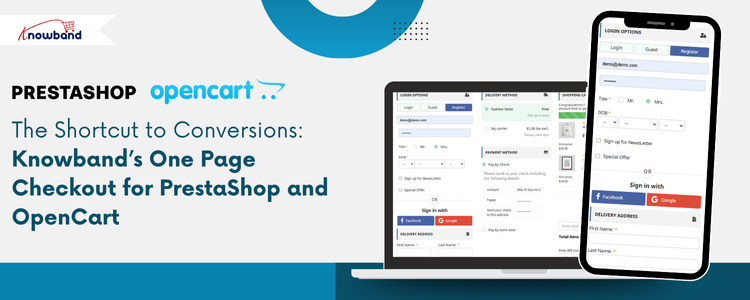 Knowband One Page Checkout for PrestaShop and OpenCart simplifying the checkout process for higher conversions