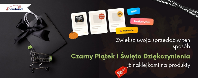 Zwiększ sprzedaż w Czarny Piątek i Święto Dziękczynienia dzięki modułowi naklejek produktowych Knowband PrestaShop