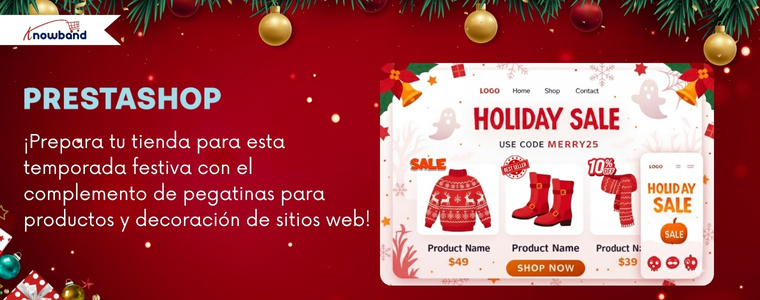 Deja tu tienda lista para las fiestas con stickers y decoraciones