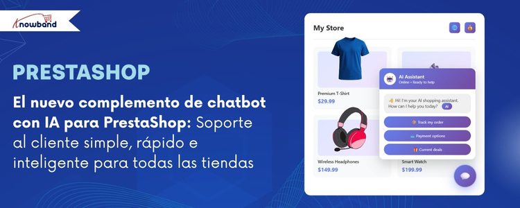 El complemento muestra una elegante ventana de chat que proporciona respuestas inmediatas a las consultas de los clientes, como detalles de productos, actualizaciones de stock y seguimiento de pedidos. Ideal para ofrecer asistencia al cliente rápida y basada en IA en tiendas online.
