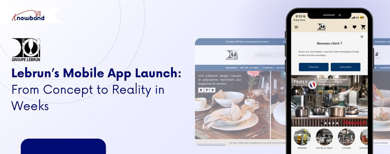 Lebrun’s mobile app built with Knowband’s PrestaShop Mobile App Builder