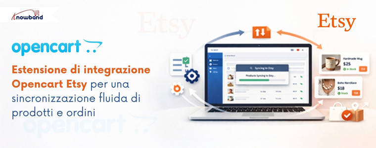 Estensione di integrazione Opencart Etsy per una sincronizzazione fluida di prodotti e ordini