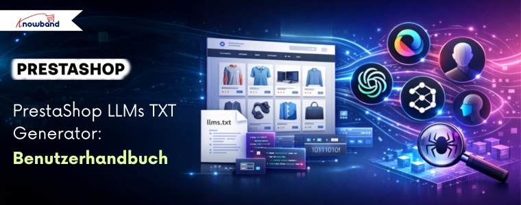 Der PrestaShop LLMs TXT Generator erstellt eine llms.txt-Datei für KI-Tools wie ChatGPT, DeepSeek, Gemini und viele weitere, einschließlich Produkte, Seiten, Kategorien und Unternehmensinformationen.