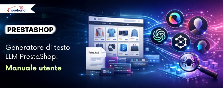 Il Generatore LLMs TXT per PrestaShop crea un file llms.txt per strumenti di intelligenza artificiale come ChatGPT, DeepSeek, Gemini e molti altri, includendo prodotti, pagine, categorie e informazioni aziendali.