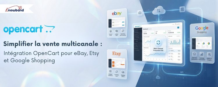 Knowband intégration multi-canal OpenCart pour eBay, Etsy et Google Shopping