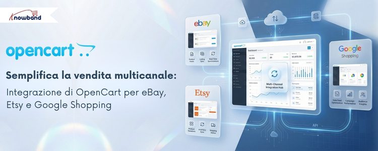 Knowband integrazione multi-canale OpenCart per eBay, Etsy e Google Shopping