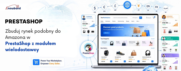 Zbuduj w PrestaShop rynek podobny do Amazon z modułem wielodostawców