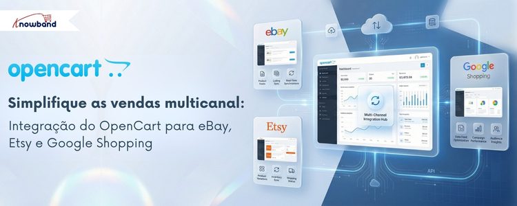 Knowband integração multicanal OpenCart para eBay, Etsy e Google Shopping